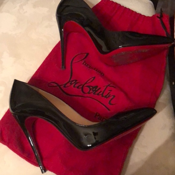 Christian Louboutin black patent heals - Picture 4 of 7